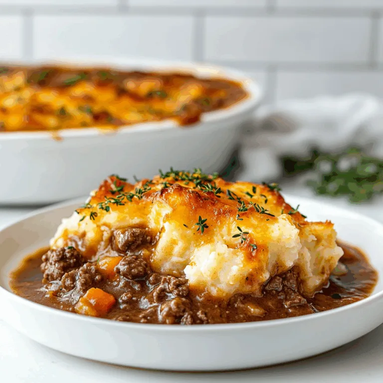 Classic Shepherd’s Pie Recipe with Rich Beef Gravy & Cheesy Mashed Potatoes