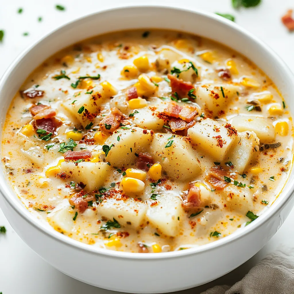 Comforting Crockpot Fish Chowder Recipe with Potatoes, Corn & Bacon – Easy Slow Cooker Meal