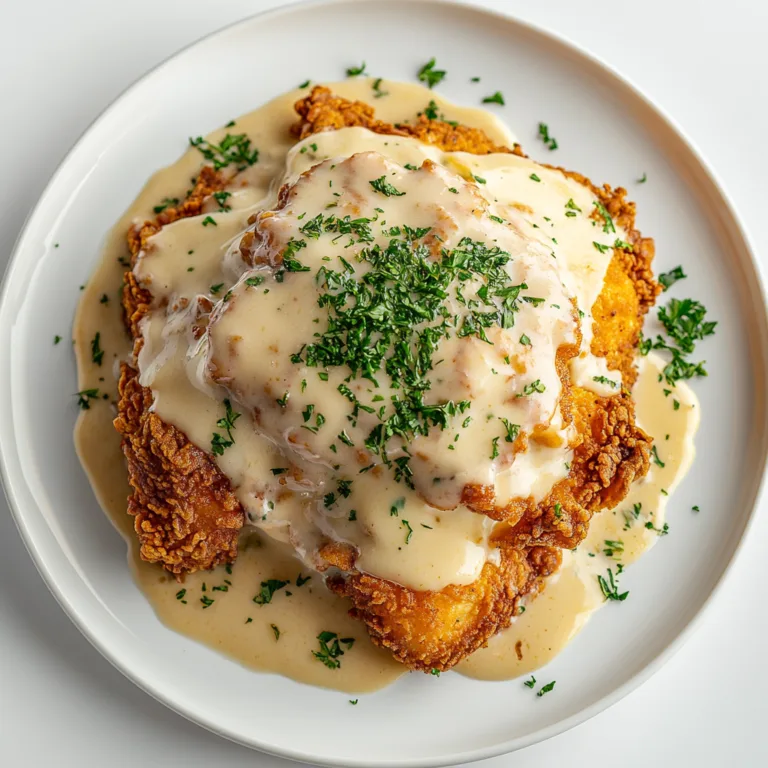 Crispy Country Fried Chicken with Smooth, Savory Gravy Recipe