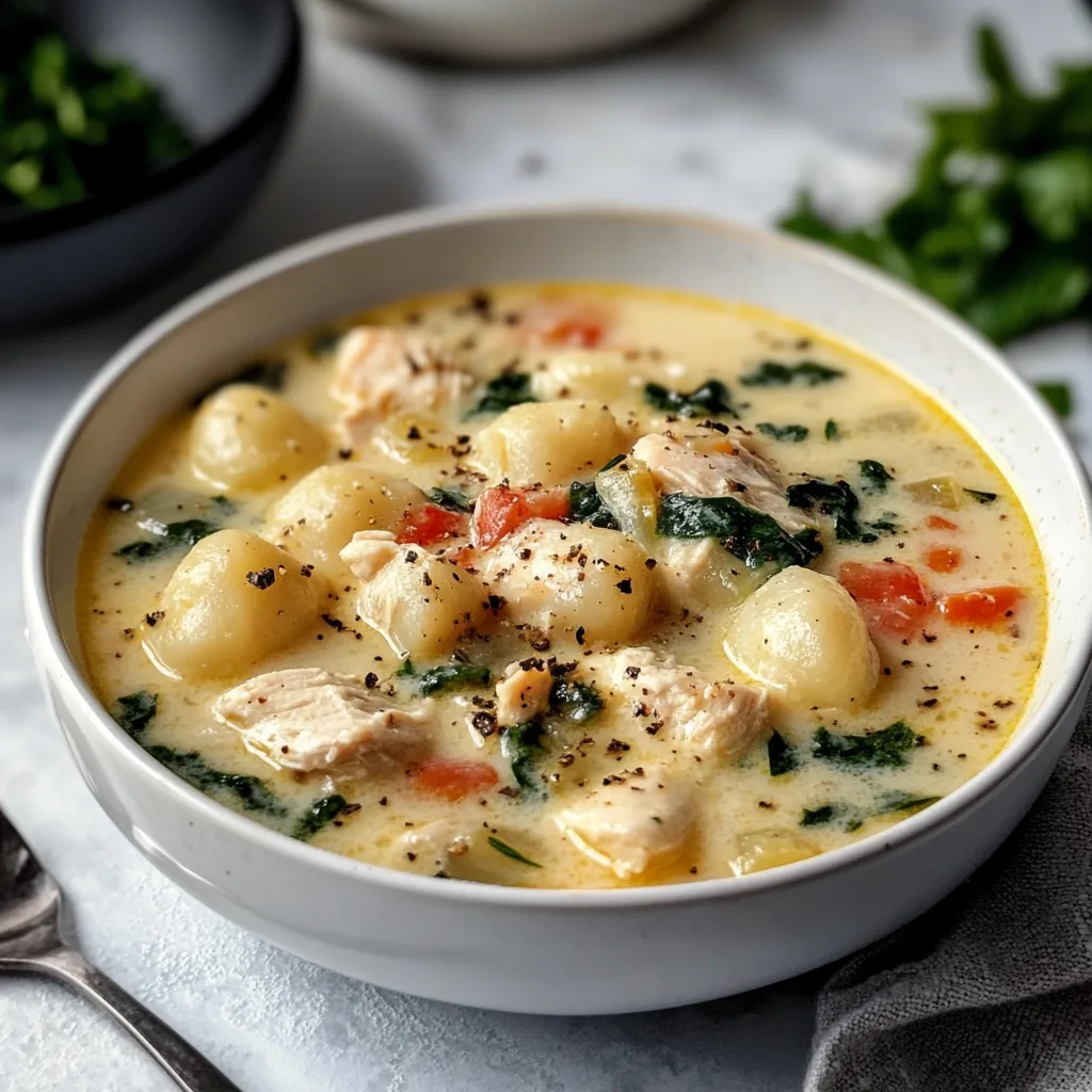 Creamy Chicken and Gnocchi Soup Recipe | Easy Comfort Soup Ideas