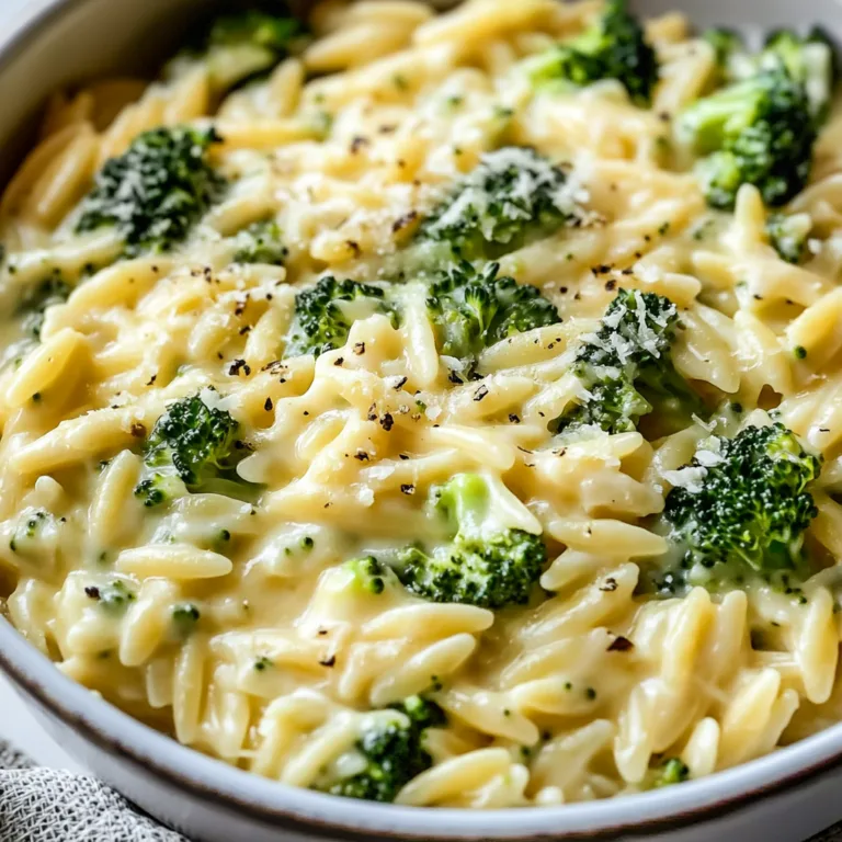 Creamy One-Pot Broccoli Cheddar Orzo Recipe – Easy & Delicious Meal