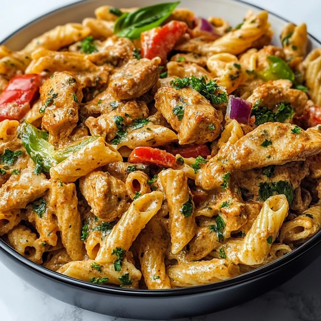 Creamy Rasta Pasta with Jerk Chicken Recipe | Easy & Flavorful Caribbean Dish