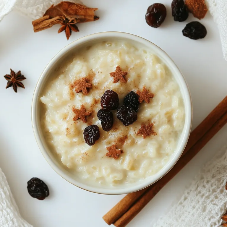 Creamy Rice Pudding with Cinnamon and Raisins Recipe | Easy & Delicious Dessert
