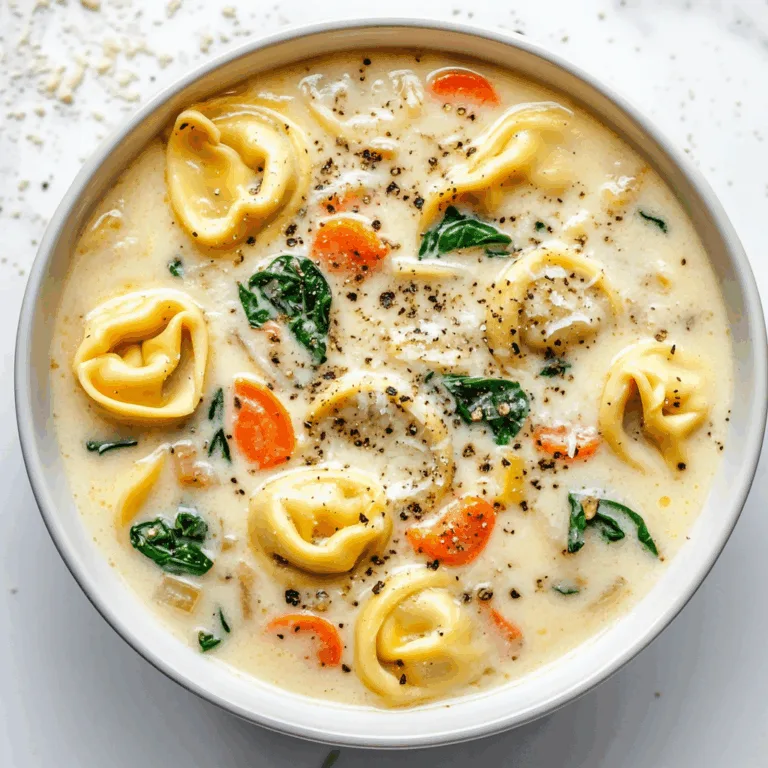 Creamy Tuscan Tortellini Soup Recipe – Easy & Delicious Dinner Idea
