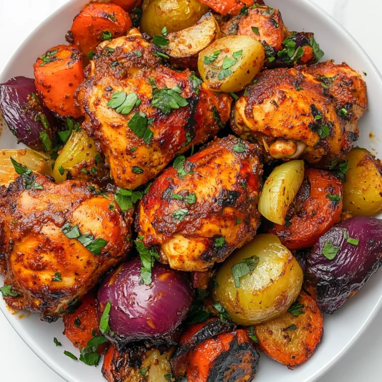Crockpot Greek Yogurt Tandoori Chicken Thighs with Vegetables – Easy Slow Cooker Recipe