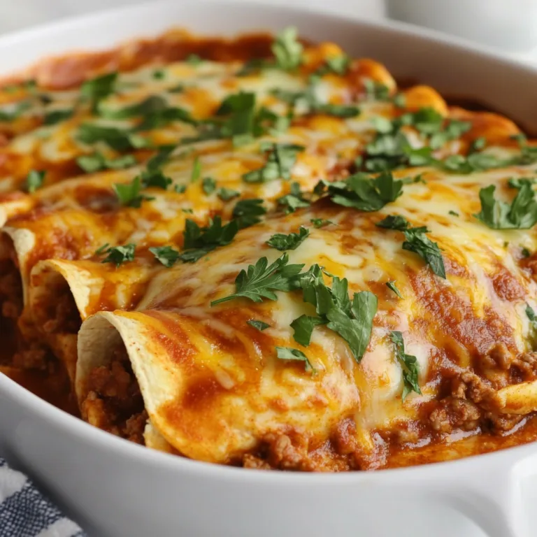 Easy Ground Beef Enchiladas Recipe | Quick & Delicious Dinner Idea