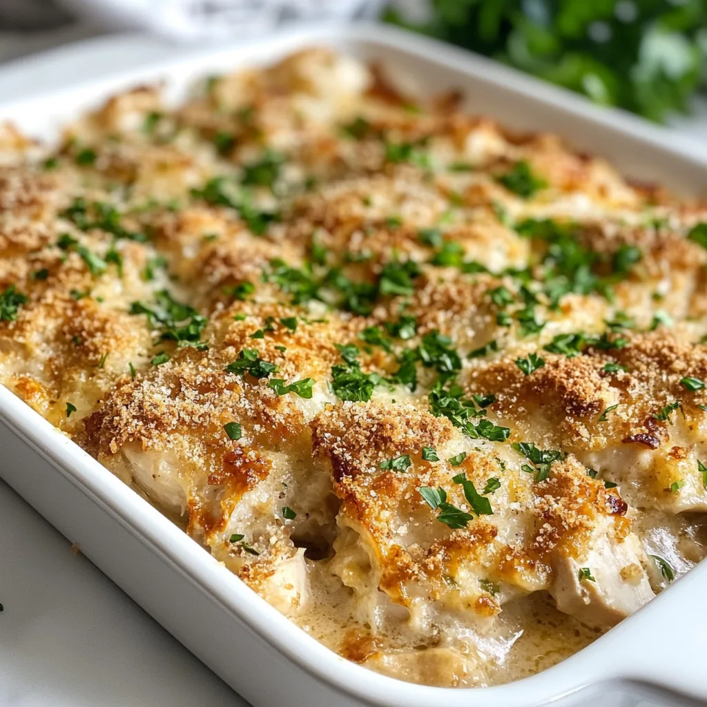 Garlic Butter Chicken Dump and Bake Casserole – Easy & Delicious One-Pan Meal