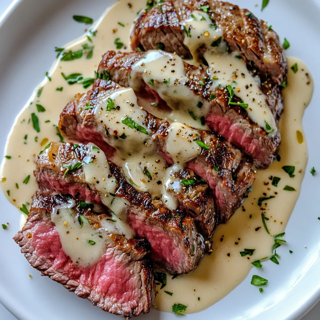 Garlic Butter Steak with Parmesan Cream Sauce | Rich & Flavorful Dinner Recipe
