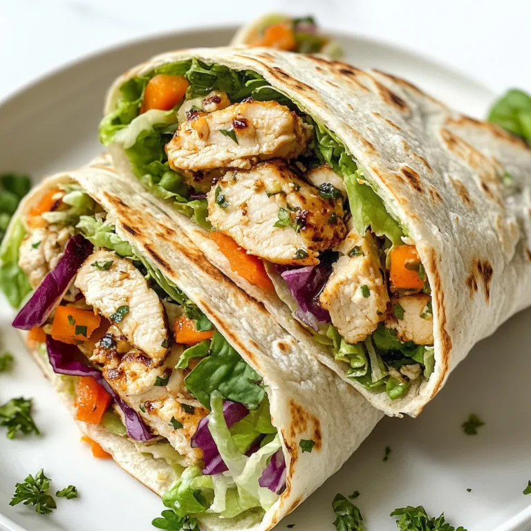 Delicious Garlic Chicken Wraps Recipe | Easy & Healthy Meal Idea