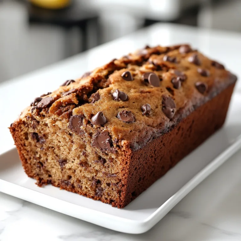 Delicious Gluten-Free Banana Bread with Chocolate Chips – Easy Recipe