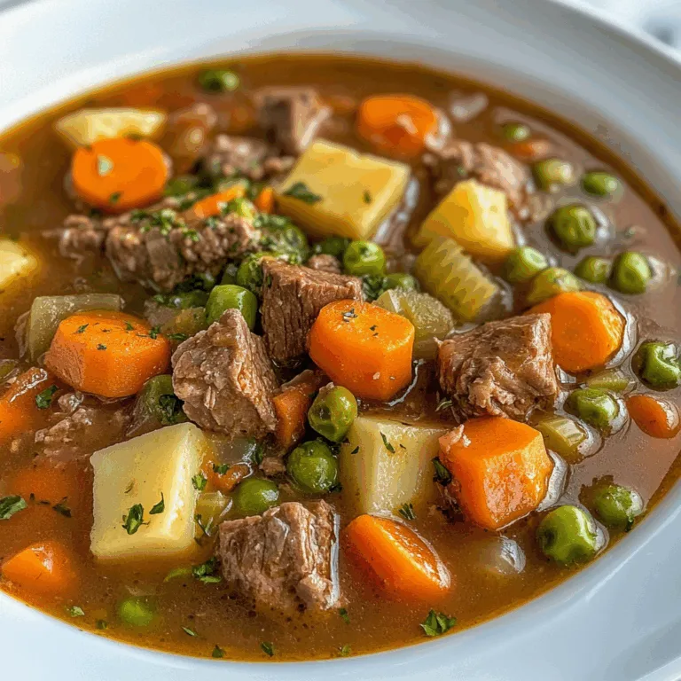 Hearty Beef and Vegetable Soup Recipe – Delicious, Nutritious & Easy to Make