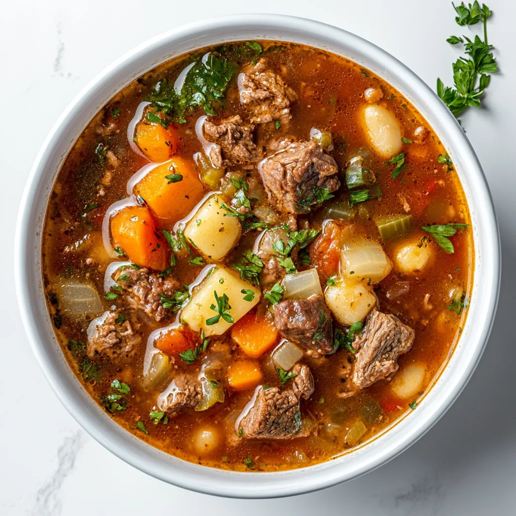 Hearty Beef and Vegetable Soup Recipe – Delicious, Nutritious & Easy to Make