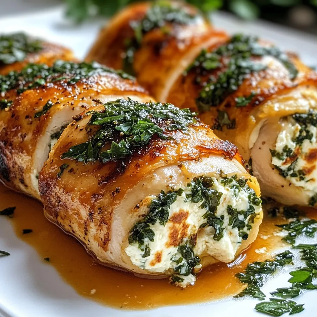 Herbed Ricotta Stuffed Chicken Rolls Recipe | Easy & Delicious Meal Idea