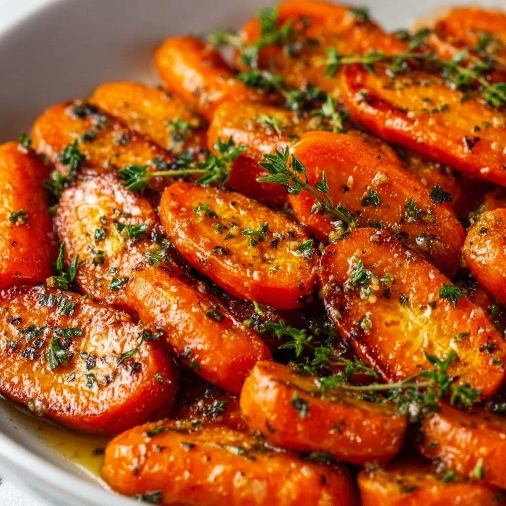 Honey Garlic Butter Roasted Carrots Recipe | Sweet & Savory Side Dish