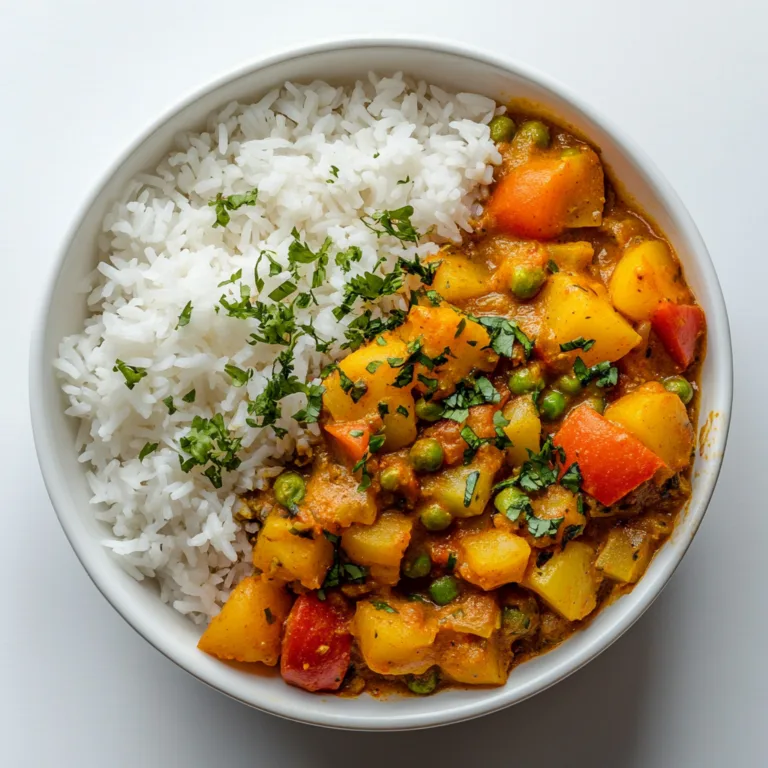 Indian Curry Vegetable Rice Bowl with Creamy Curry Yogurt Sauce | Healthy & Flavorful Meal