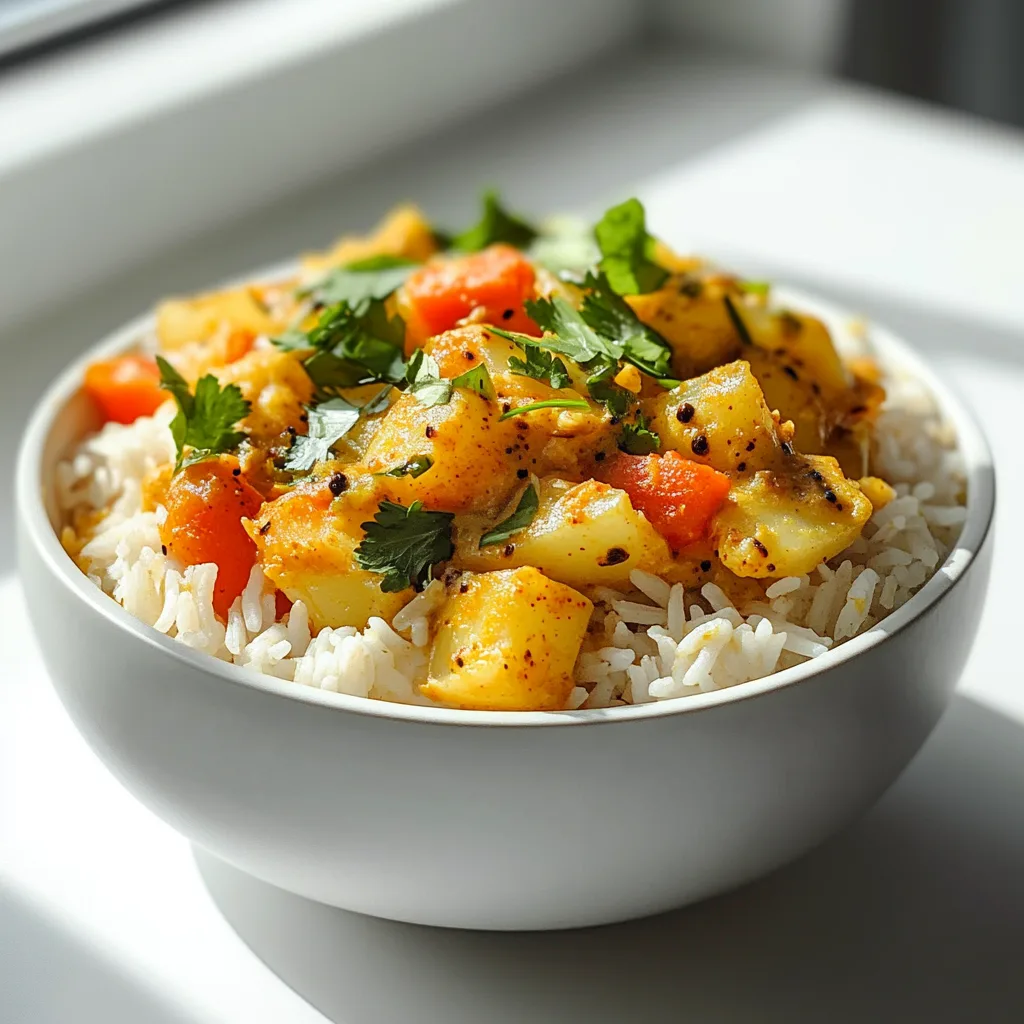 Indian Curry Vegetable Rice Bowl with Creamy Curry Yogurt Sauce | Healthy & Flavorful Meal