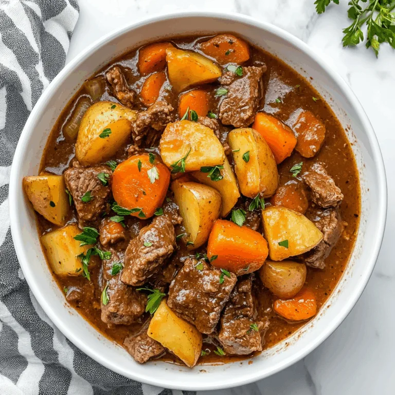 Hearty Instant Pot Beef Stew with Carrots and Potatoes – Easy & Delicious Recipe