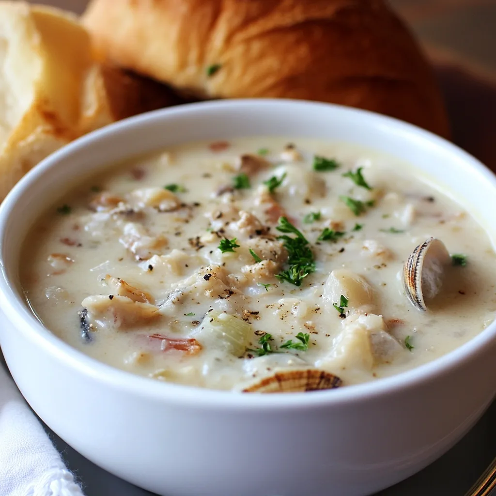 Classic New England Clam Chowder Recipe | Creamy & Authentic Seafood Soup