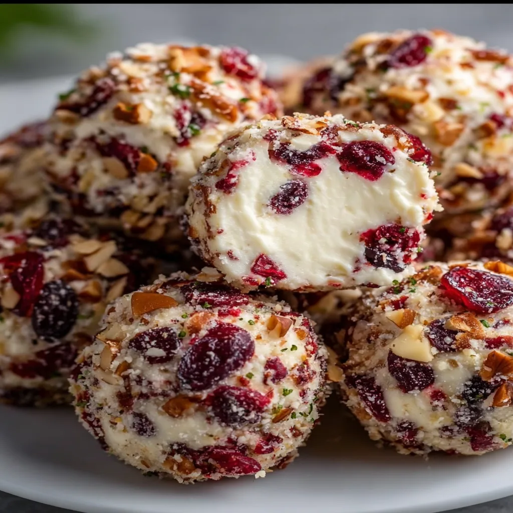 Easy No-Bake Cranberry Cheese Balls Recipe | Perfect Holiday Appetizer