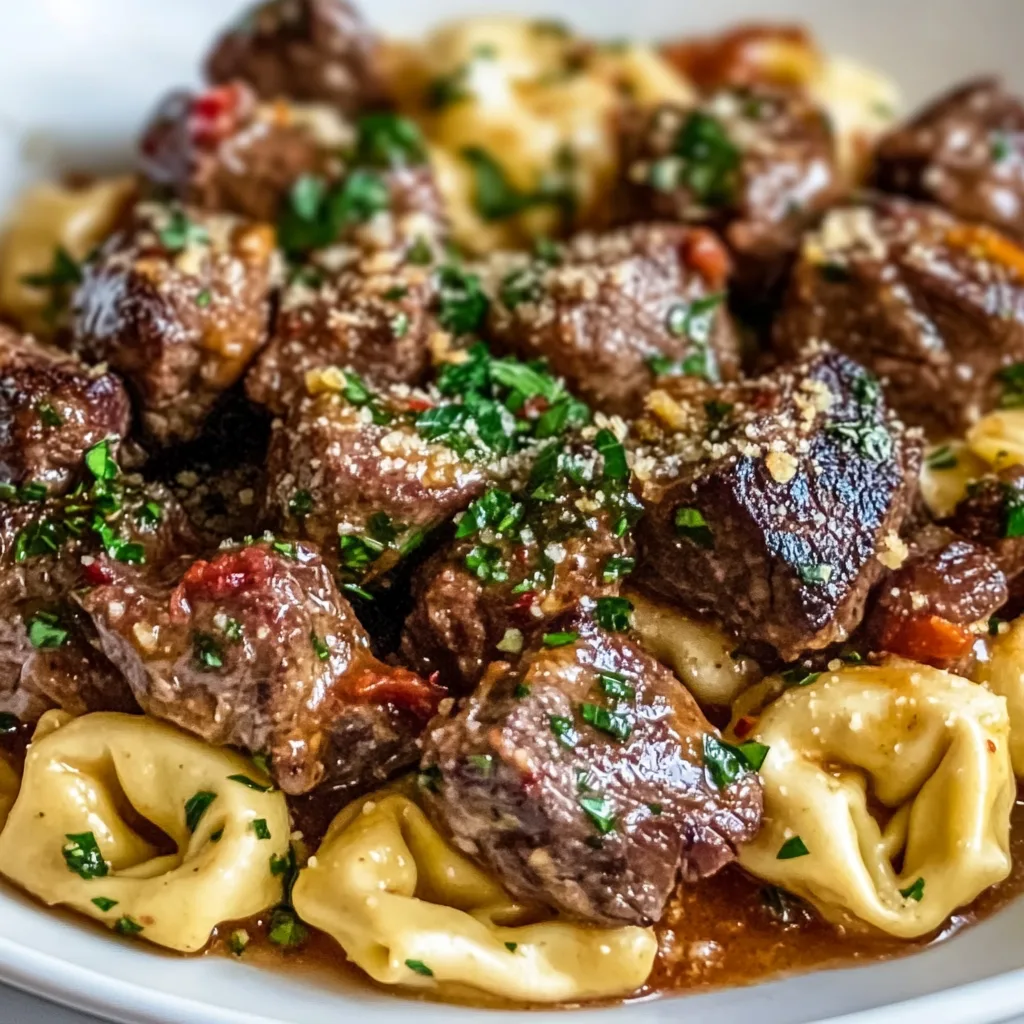 One-Pan Cowboy Butter Tortellini Steak Bites Recipe | Quick & Flavorful Meal