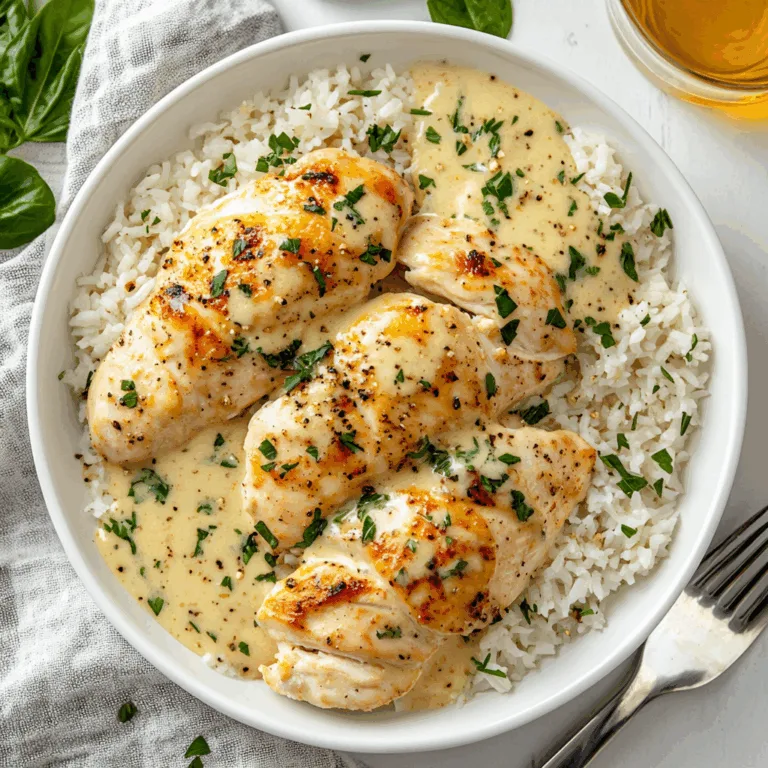 One-Pan Creamy Garlic Butter Chicken and Rice Recipe – Easy & Delicious Meal