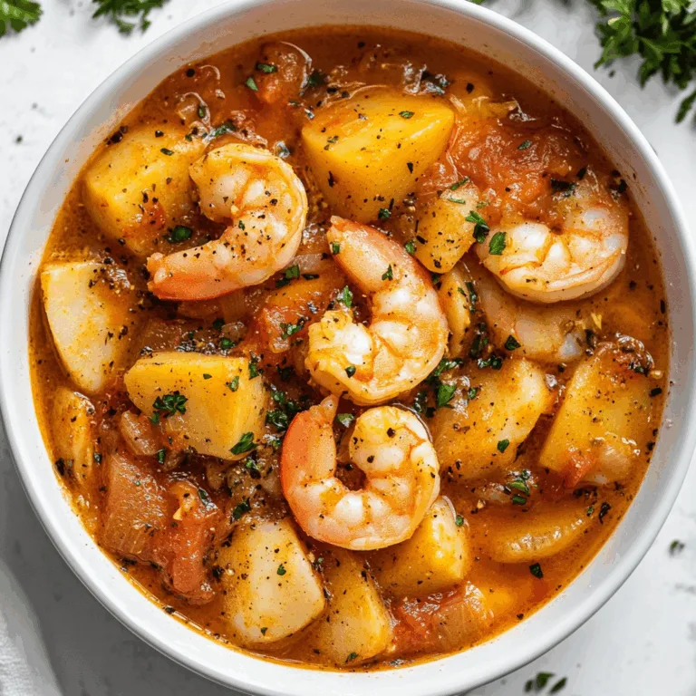 Hearty One-Pot Slow Cooker Seafood Stew with Shrimp, White Fish & Potatoes Recipe