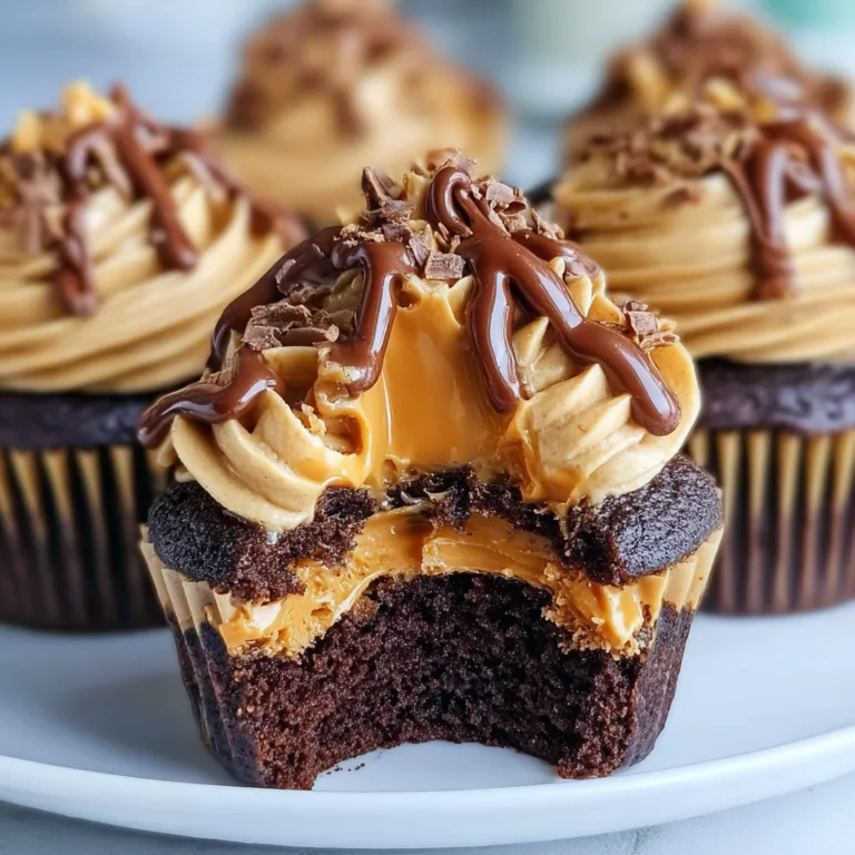 Delicious Peanut Butter Chocolate Cupcakes Recipe | Moist & Easy to Make