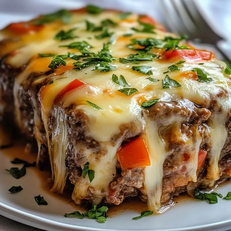 Delicious Philly Cheesesteak Meatloaf Recipe | Easy & Flavorful Dinner Idea