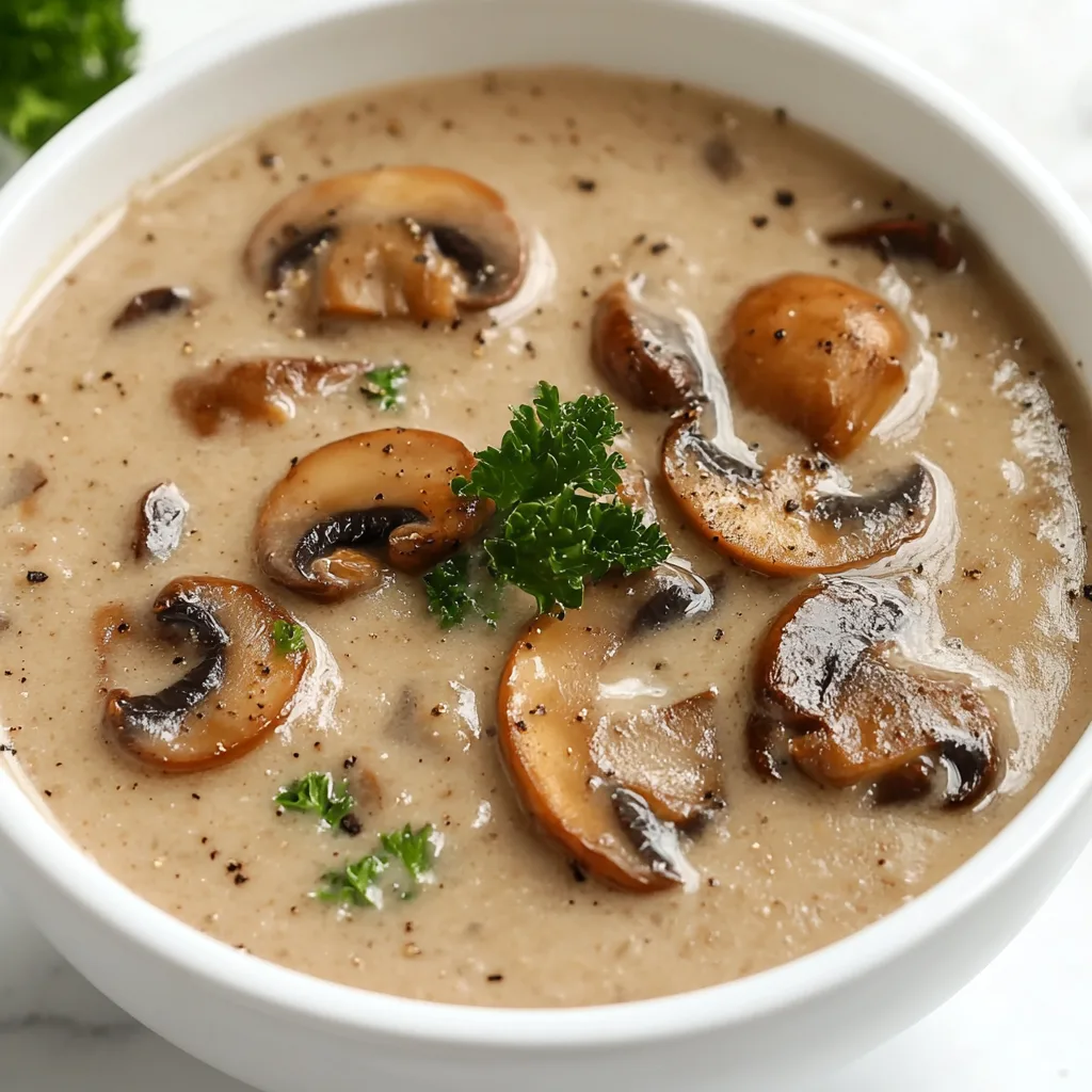 Quick and Easy Creamy Mushroom Soup Recipe | Simple & Delicious