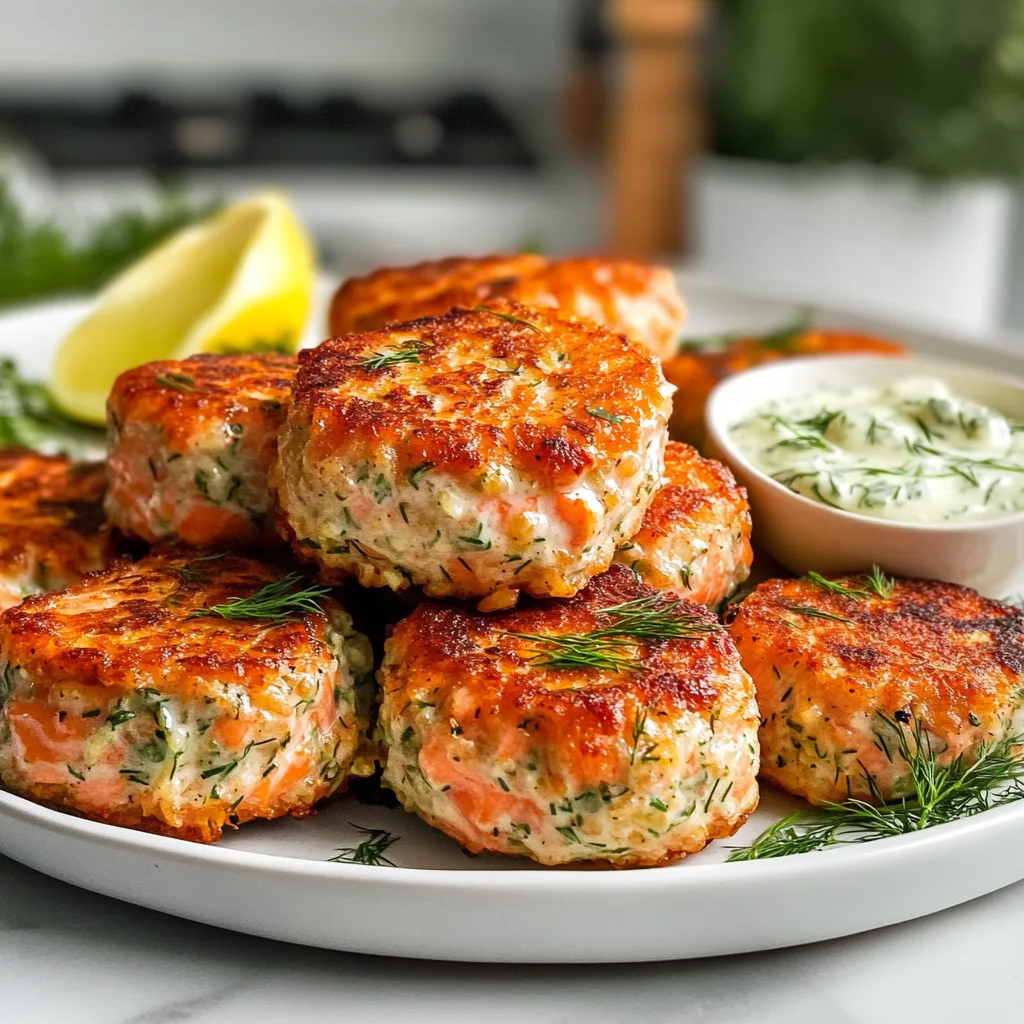 Crispy Sheet Pan Salmon Rice Cakes with Creamy Dill Aioli Recipe