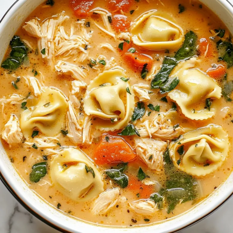 Easy Slow Cooker Chicken Tortellini Soup Recipe | Hearty & Delicious