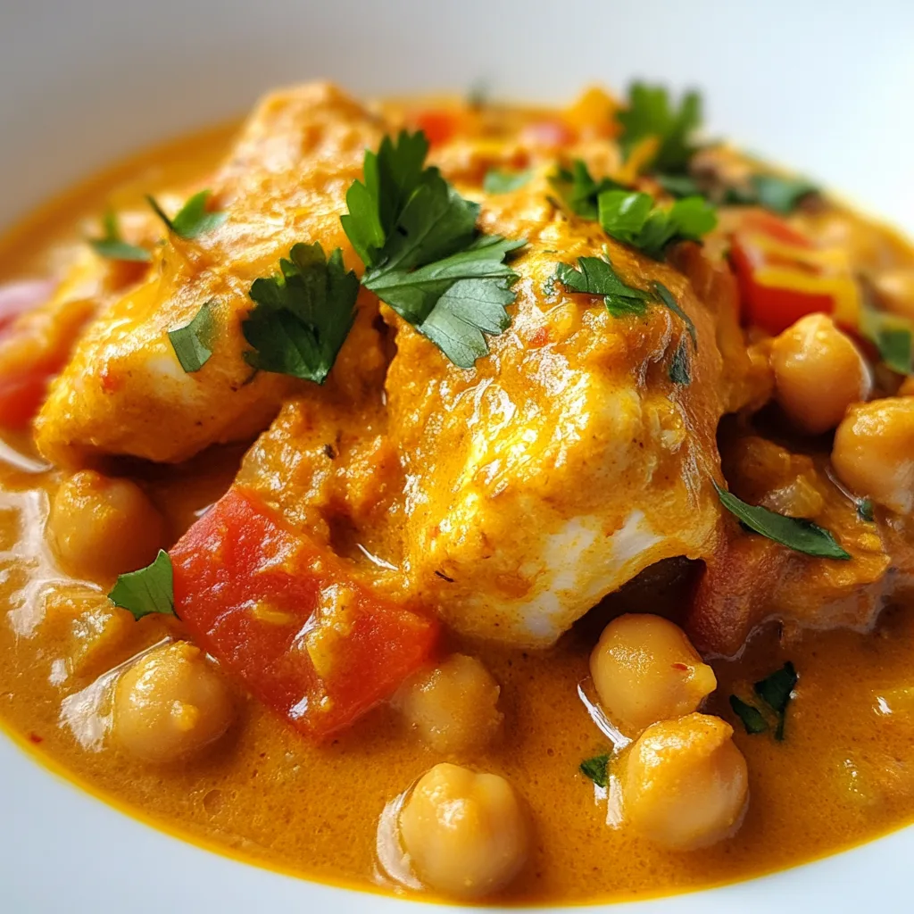 Slow Cooker Fish and Chickpea Curry Recipe | Easy Seafood Curry Slow Cooker Meal