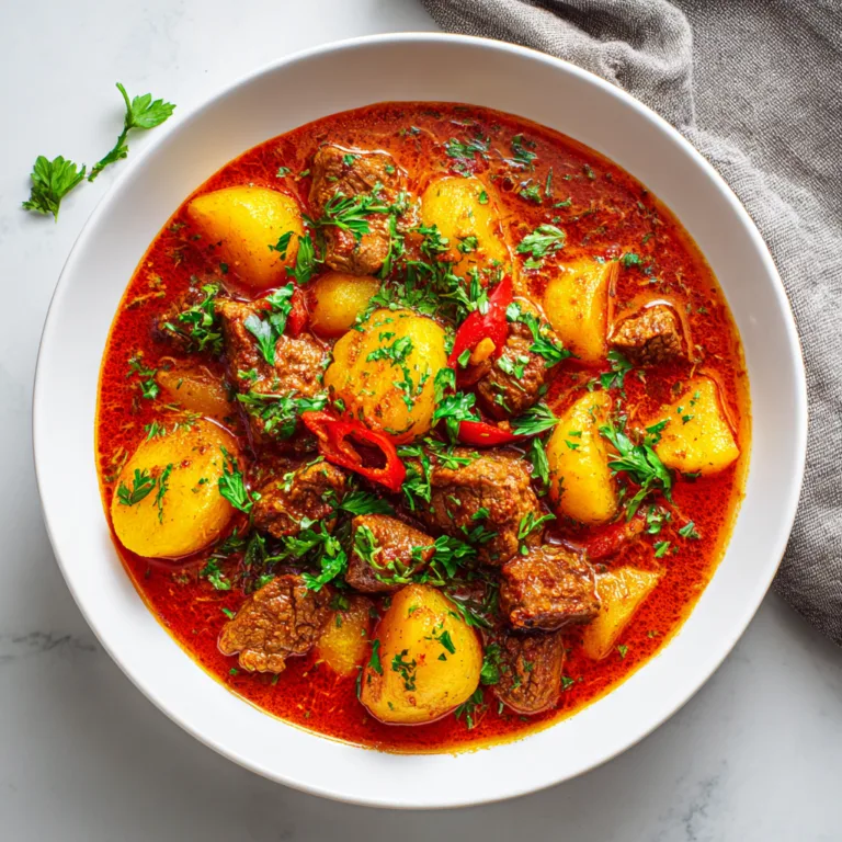 Slow Cooker Hungarian‑Style Goulash with Paprika & Potatoes Recipe | Easy Hearty Meal