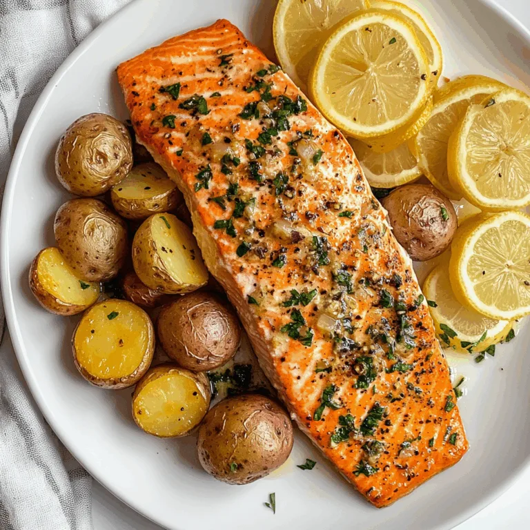 Slow Cooker Lemon-Garlic Salmon and Baby Potatoes Recipe | Easy & Healthy Meal