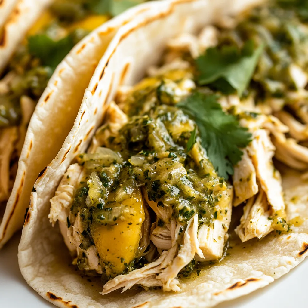 Easy Slow Cooker Salsa Verde Chicken Tacos Recipe | Flavorful & Tender Meals