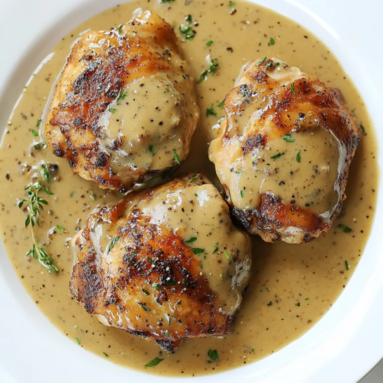 Smothered Chicken Thighs with Creamy Gravy Recipe | Easy, Comforting Dinner Idea