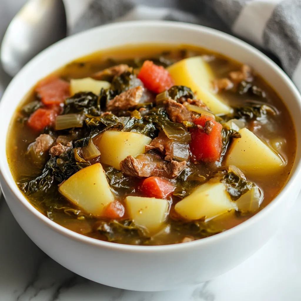 Hearty Southern Collard Green Potato Stew Recipe | Comforting & Nutritious