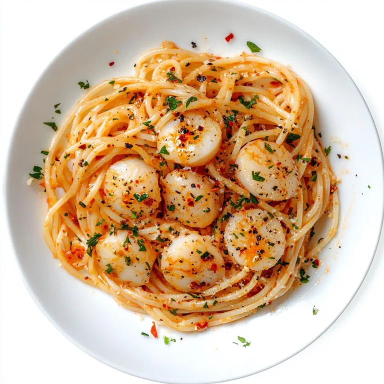 Spaghetti with Spicy Scallop Recipe | Delicious Spicy Seafood Pasta