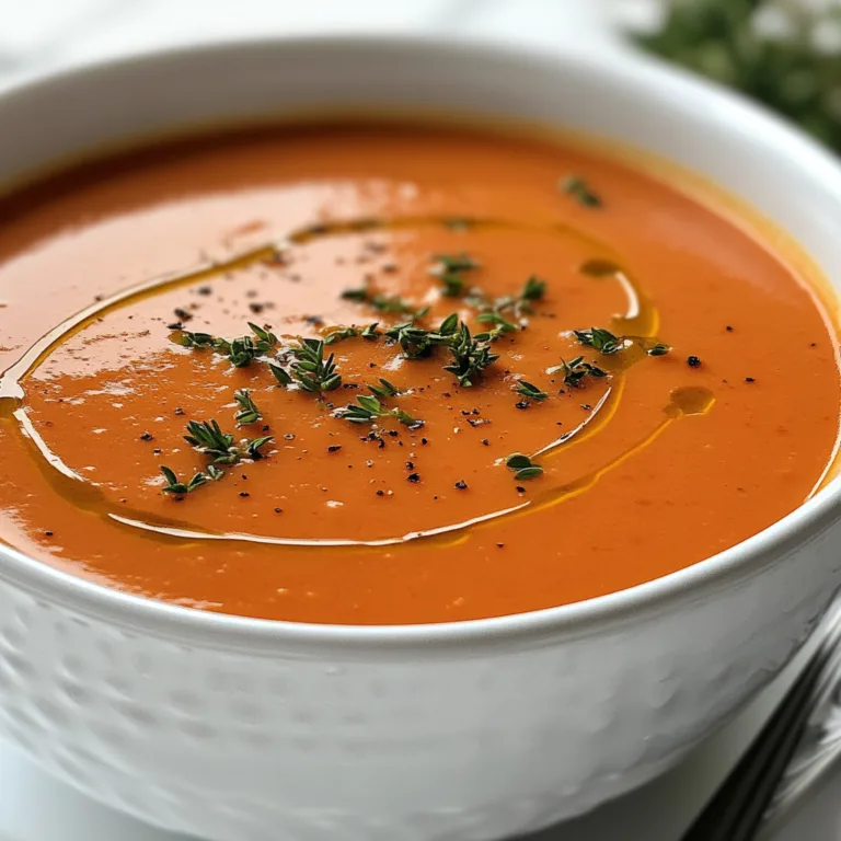 Thick and Creamy Tomato Soup Recipe | Easy & Delicious Homemade Soup