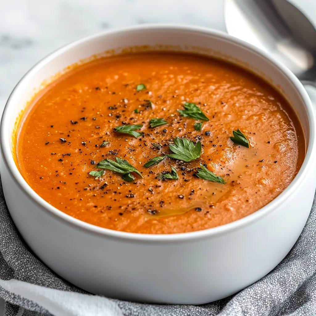 Thick and Creamy Tomato Soup Recipe | Easy & Delicious Homemade Soup