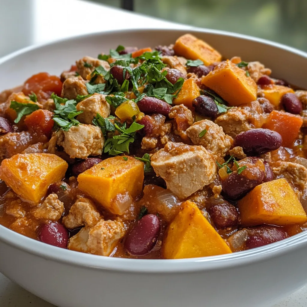 Hearty Turkey Chili with Beans and Sweet Potatoes Recipe | Healthy & Delicious