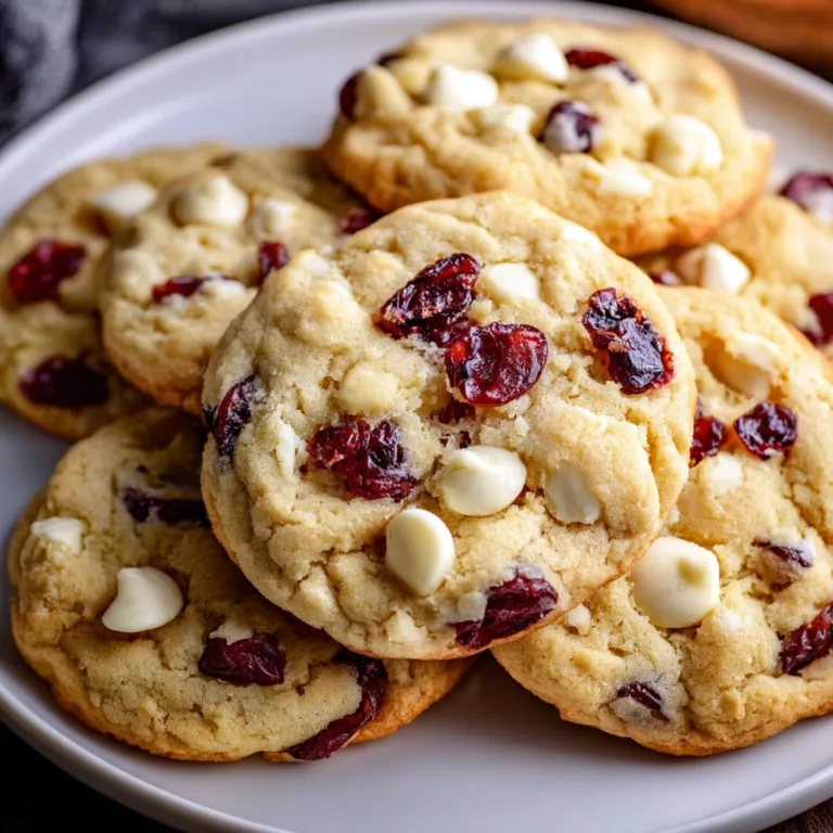 Delicious White Chocolate Cranberry Cookies Recipe | Easy Holiday Treats