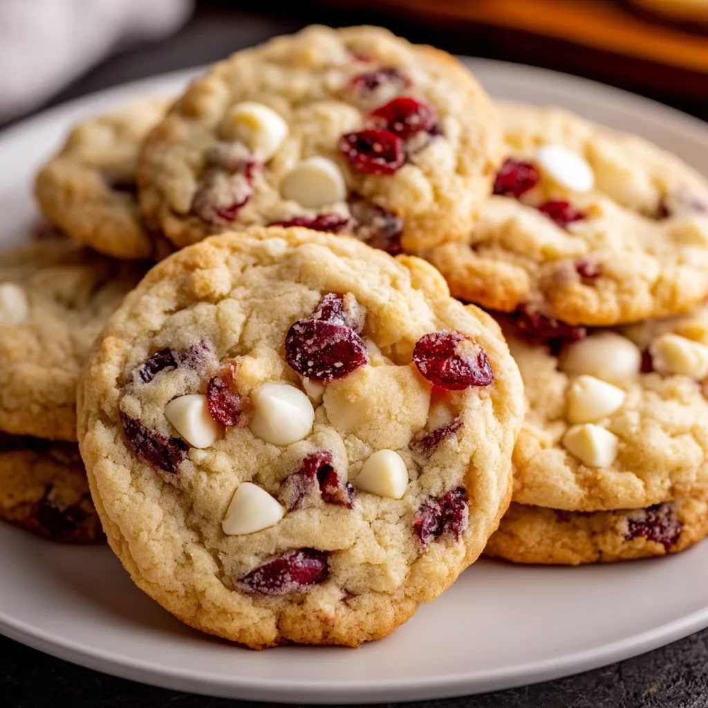 Delicious White Chocolate Cranberry Cookies Recipe | Easy Holiday Treats