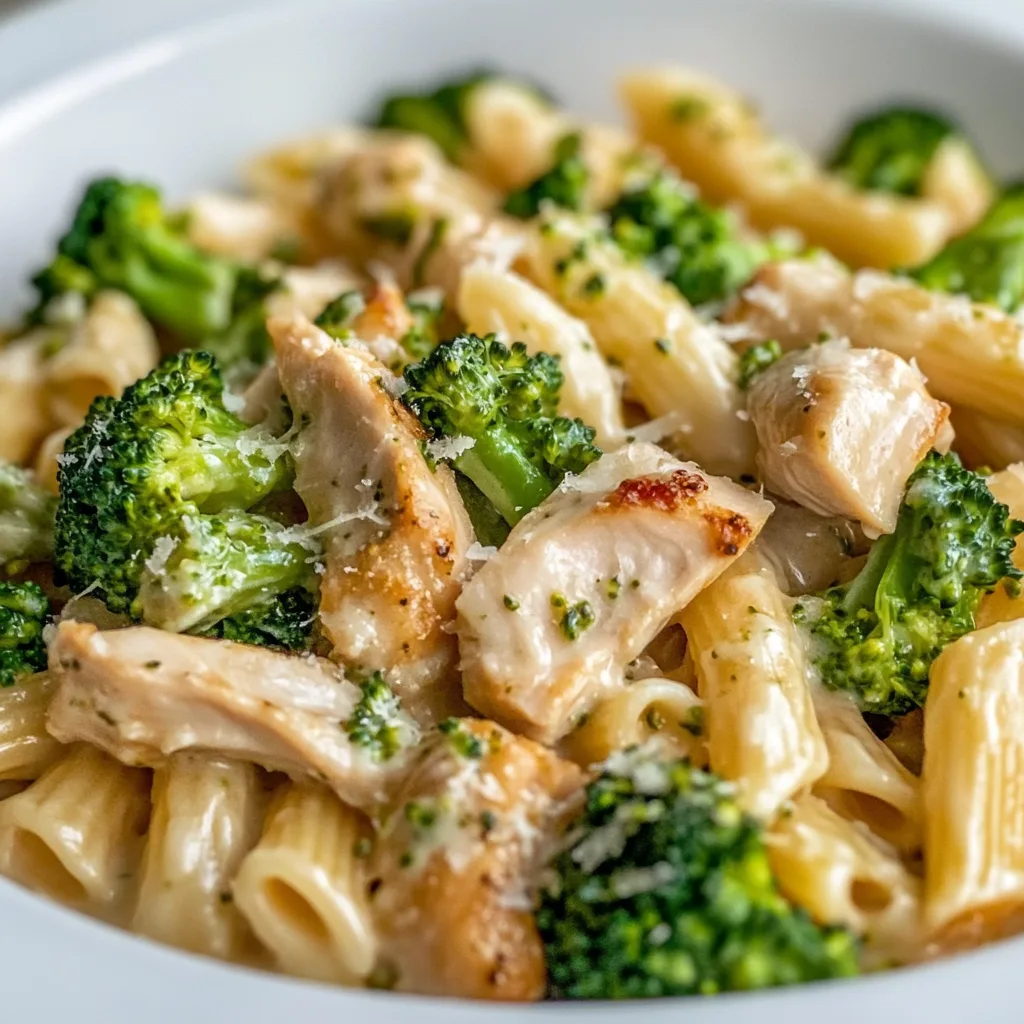 Creamy Rotisserie Chicken Broccoli Pasta Recipe | Quick & Easy Dinner Idea