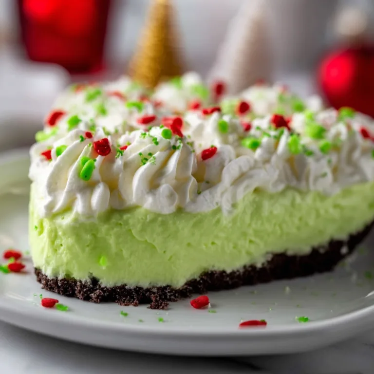 No-Bake Grinch Pie Recipe – Easy, Festive & Delicious Christmas Dessert