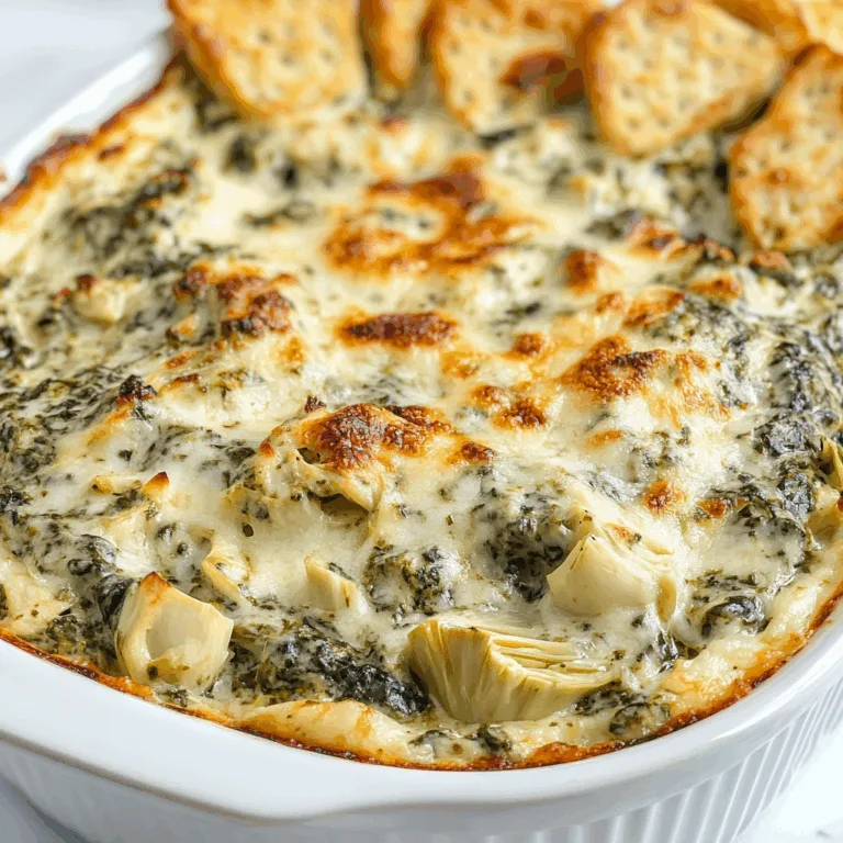 Creamy Spinach Artichoke Dip Recipe | Easy & Delicious Appetizer