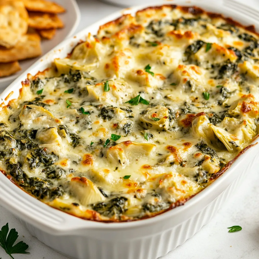 Creamy Spinach Artichoke Dip Recipe | Easy & Delicious Appetizer