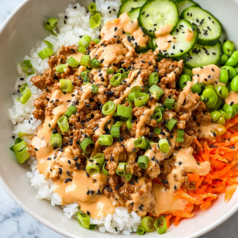 Quick & Easy 20 Minute Ground Turkey Bang Bang Rice Recipe