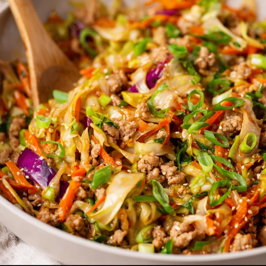 Easy 20-Minute One-Pan Turkey Egg Roll Recipe | Quick & Healthy Meal