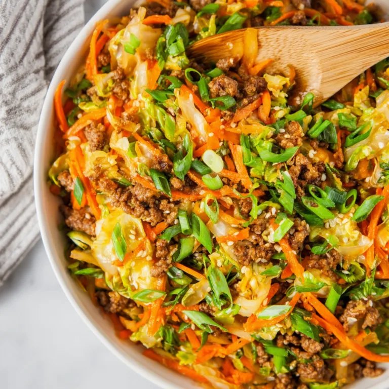 Easy 20-Minute One-Pan Turkey Egg Roll Recipe | Quick & Healthy Meal